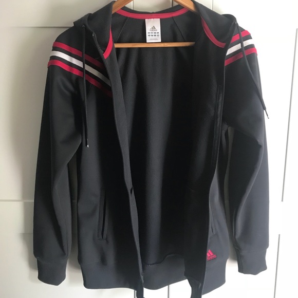 ADIDAS!! Women’s zip-up Jacket S/M hooded - Picture 8 of 8